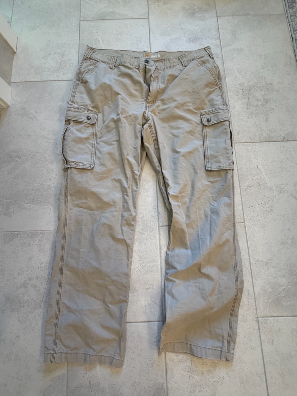 Carhartt Men's Cargo Pants in Khaki Tan